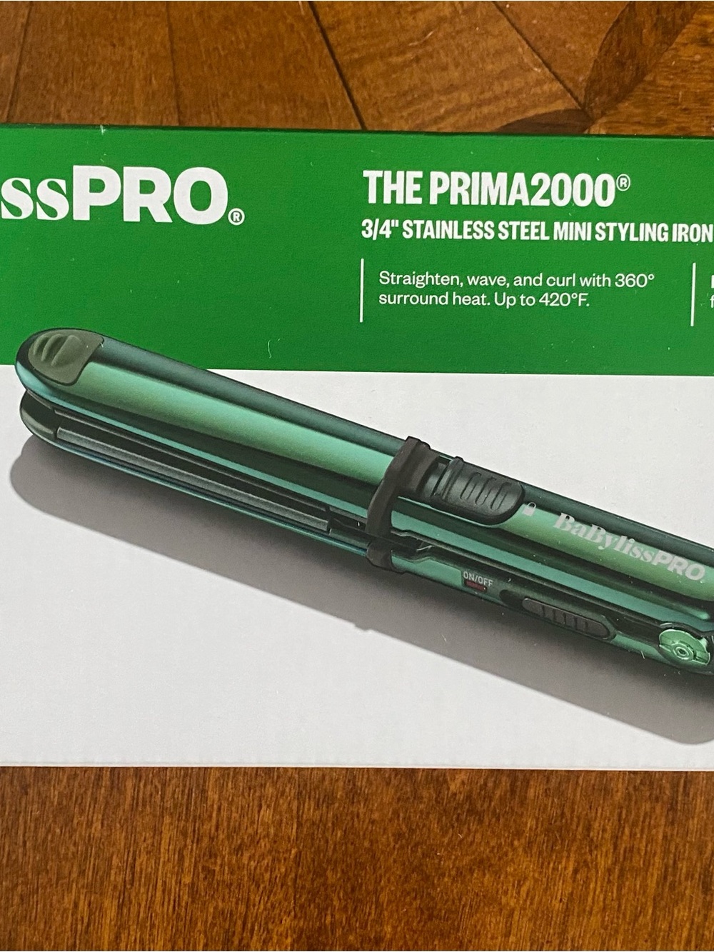 BaByliss PRO The Prima2000 3/4" Mini Styling Iron in Metallic Green